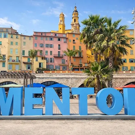 Sunny Balcony No Overlooking Ac Parking Walk Appartement Menton
