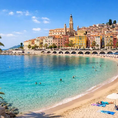 Apartamento Sunny Balcony No Overlooking Ac Parking Walk Menton